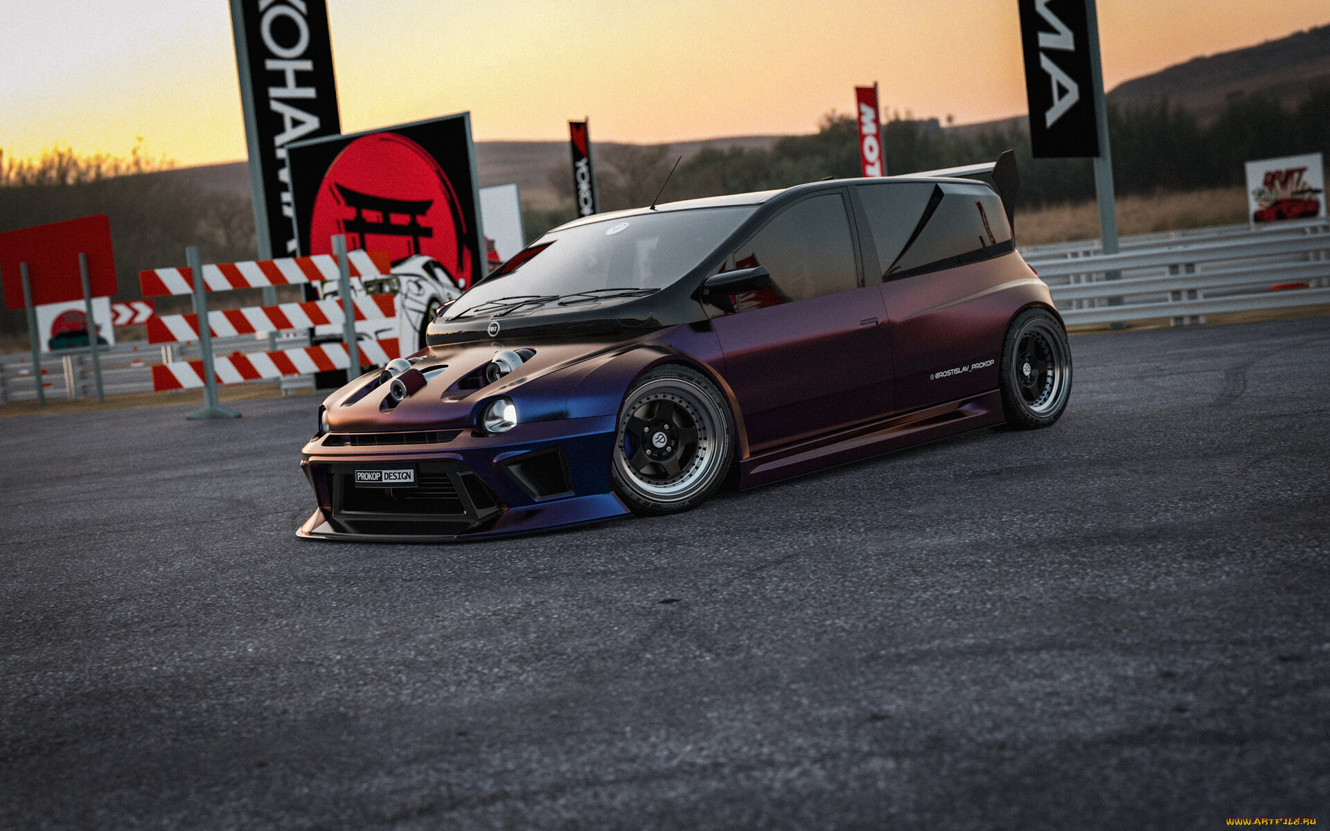 fiat multipla, , 3, fiat, multipla, extreme, widebody, tuning, car, , 